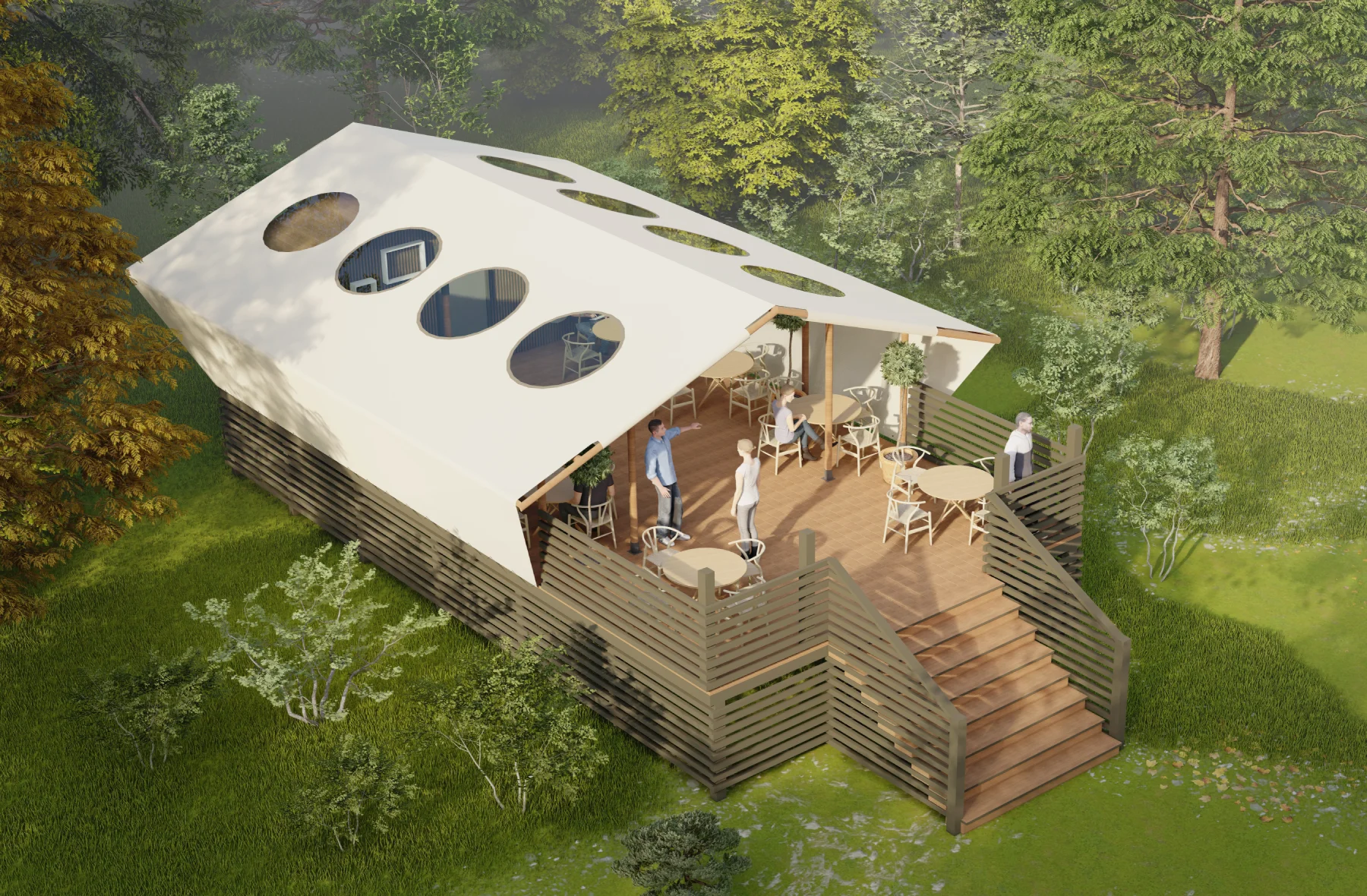 Pati modularni objekat Wildhomes sa terasom