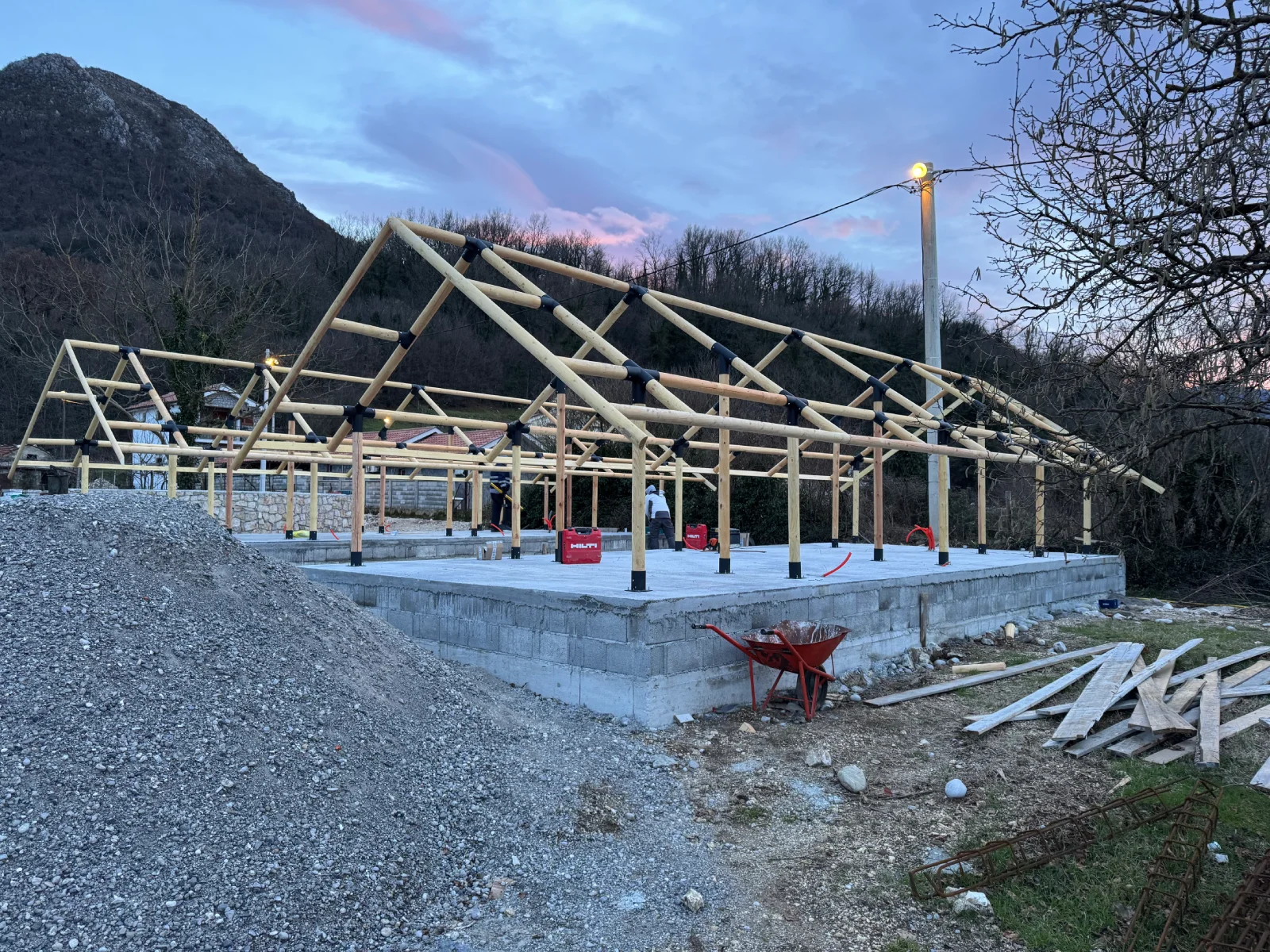 Detalj konstrukcije Wildhomes glamping sistema