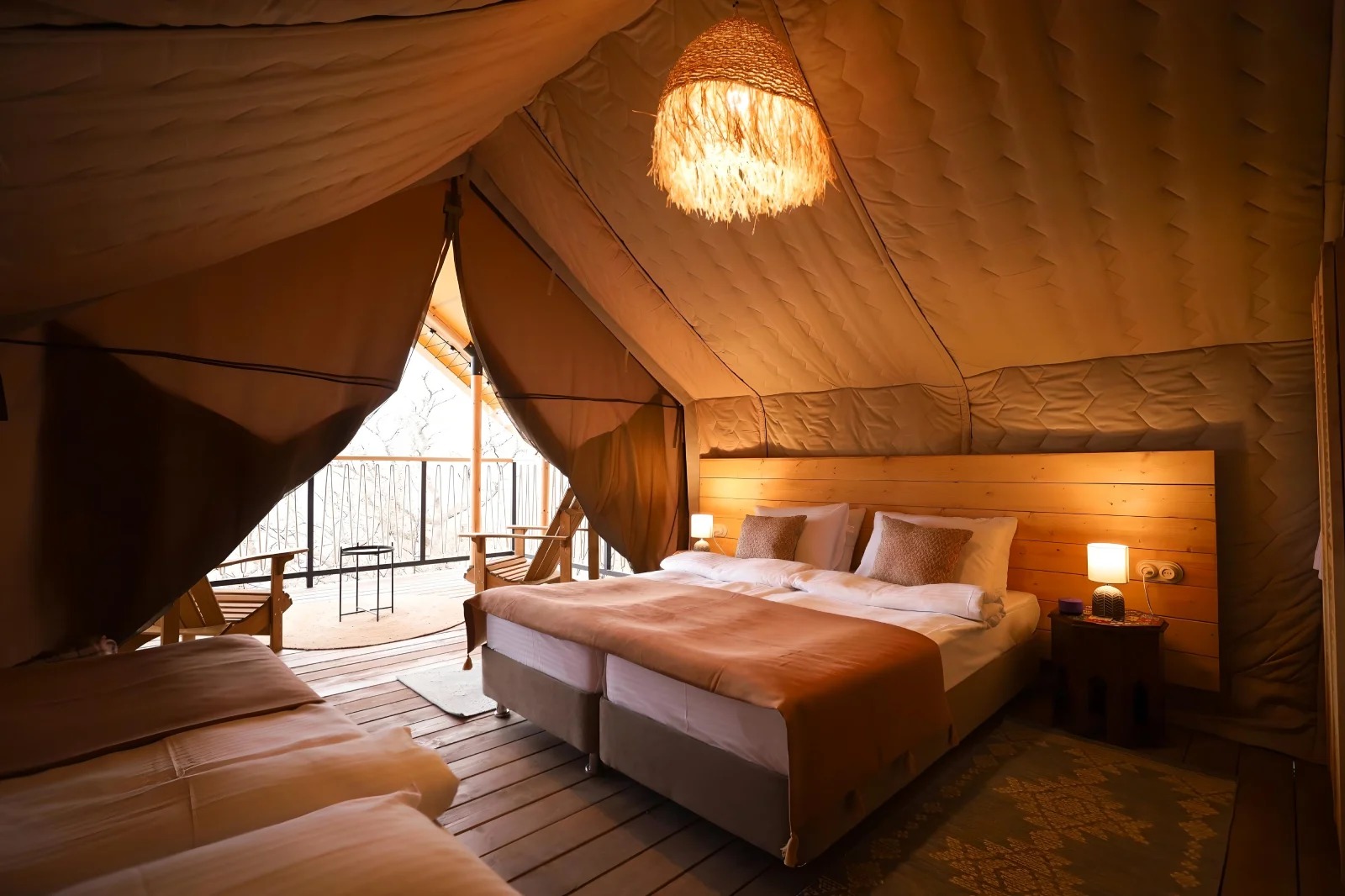 Safari glamping šator sa opcionim termo rešenjem